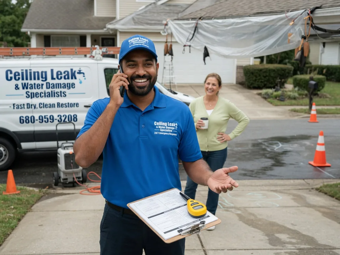 Ceiling Leak Cleanup Mason, TX FAQs